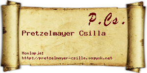 Pretzelmayer Csilla névjegykártya